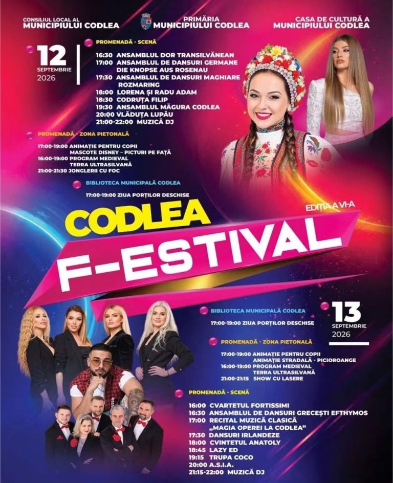 Afișul evenimentului Codlea F-estival 2026