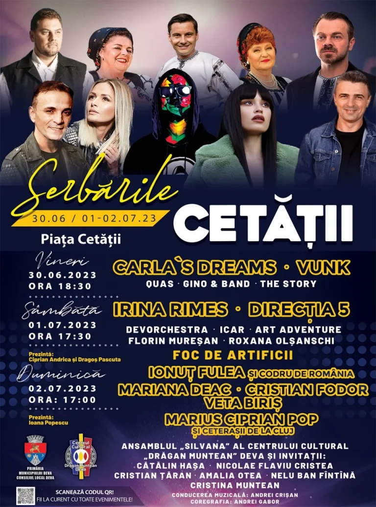 Afișul evenimentului Serbările Cetății Deva 2023