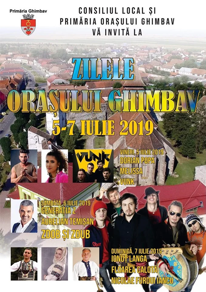 Afișul evenimentului Zilele Orașului Ghimbav 2019